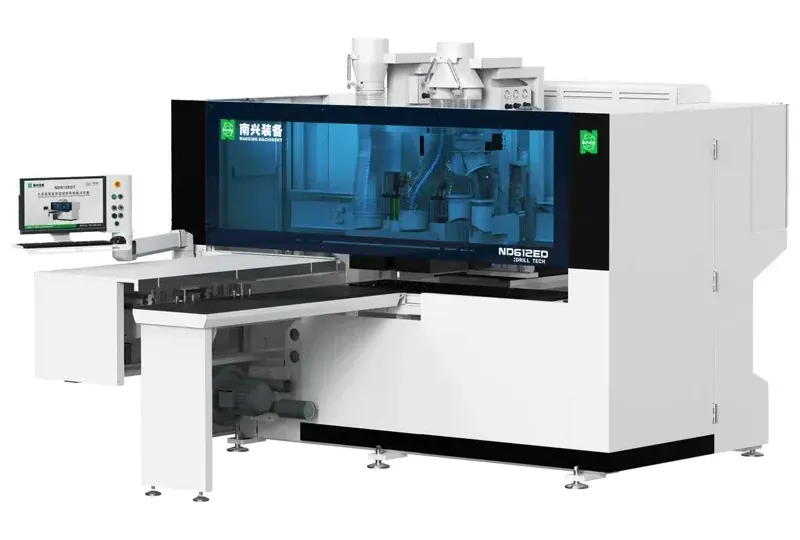 CNC de găurit pe 6 laturi compact ND612E Nanxing — vedere de ansamblu