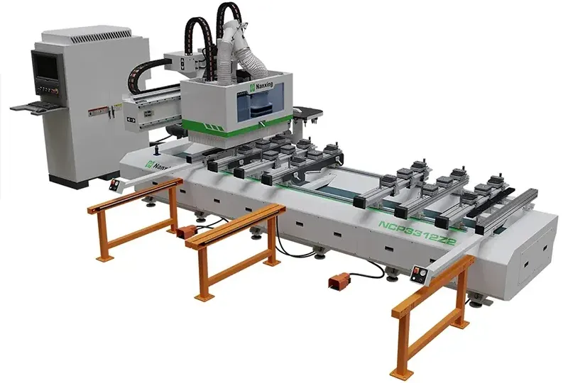Centru CNC cu bare în 3 axe NCP3312Z2 Nanxing — vedere de ansamblu