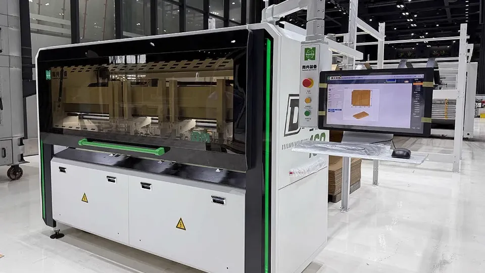 Mașină automată de produs cutii de carton pentru ambalare DM160 Nanxing — vedere de ansamblu