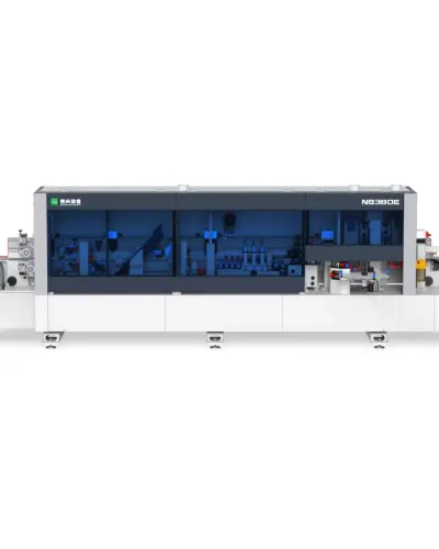 Mașină de aplicat cant softforming 45 grade NB380E Nanxing — vedere de ansamblu