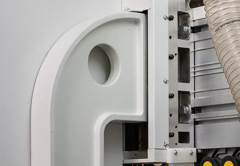 Mașină de aplicat cant softforming 45 grade NB380E Nanxing — vedere de ansamblu