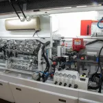 Mașină de aplicat cant softforming 45 grade NB380E Nanxing — vedere de ansamblu — miniatură 25