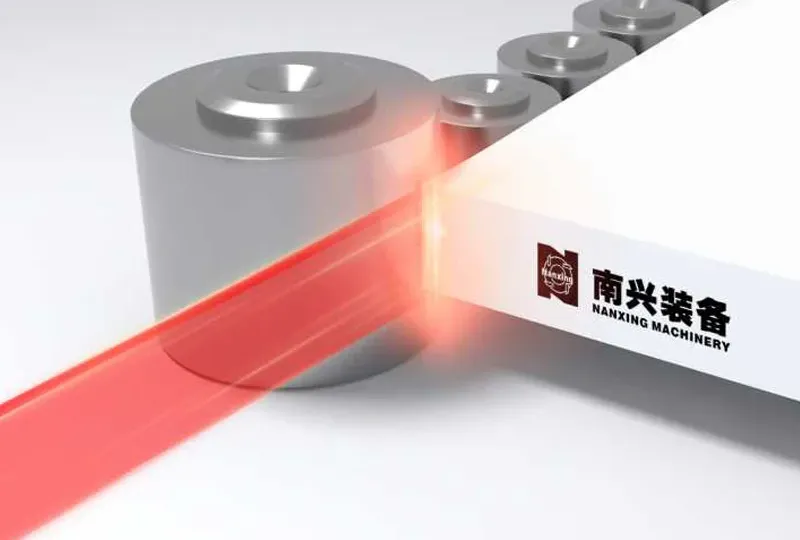 Mașină de aplicat cant cu laser NB671DNC Nanxing — vedere de ansamblu