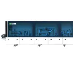 Mașină de aplicat cant cu unitate dublă de adezivare NB671EMN Nanxing — vedere de ansamblu — miniatură 1