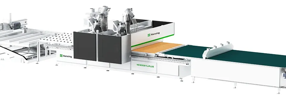 Centru de prelucrare CNC nesting dublu NCG3021L PLUS Nanxing — vedere de ansamblu