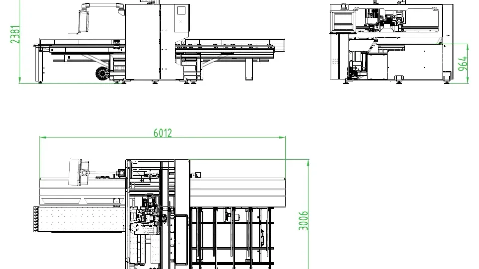 CNC de găurire pe 6 laturi cu axa C ND612CT Nanxing — vedere de ansamblu — video prezentare