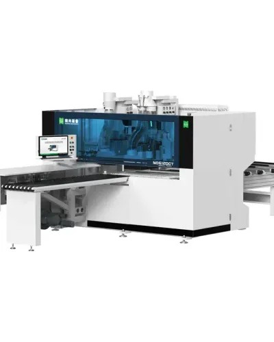 CNC de găurire pe 6 laturi cu 2 blocuri și axa C ND612DCT Nanxing — vedere de ansamblu