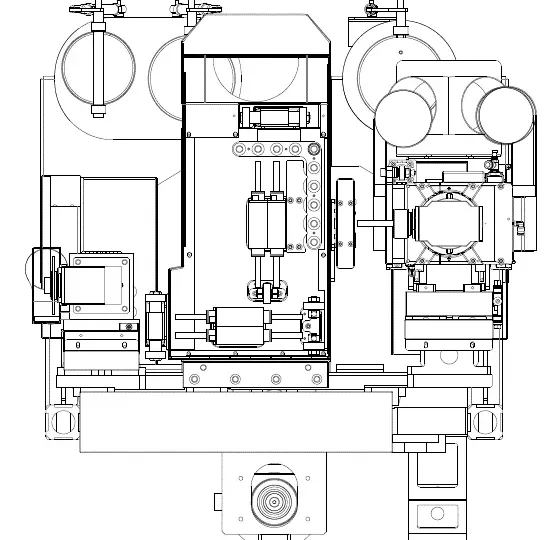CNC de găurit pe 6 laturi compact ND612E Nanxing — vedere de ansamblu