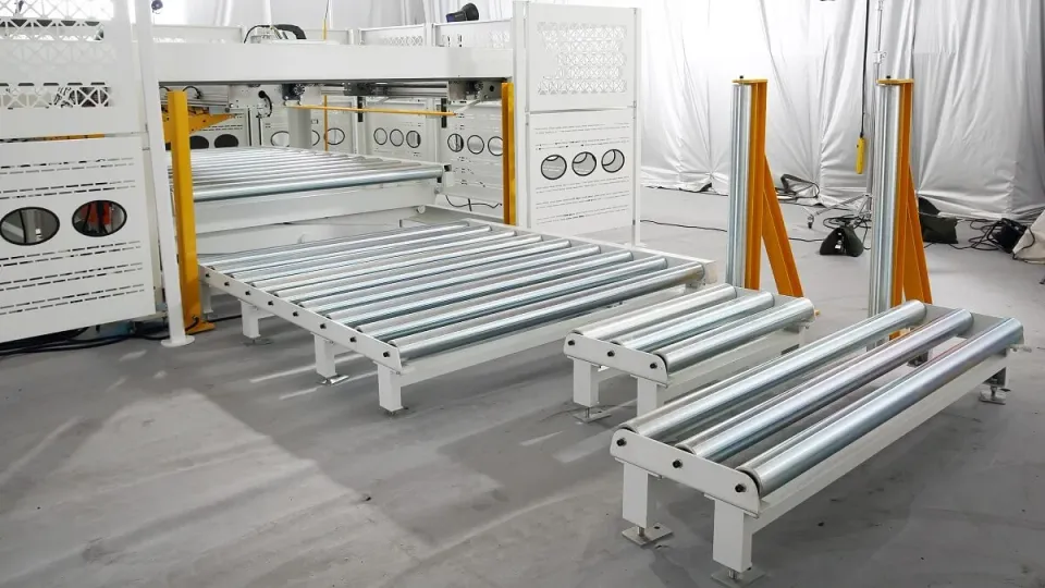 Circular de tăiat în pachet cu twin pusher și masă lift NPL380D Nanxing — vedere de ansamblu