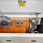 Circular de tăiat în pachet cu twin pusher și masă lift NPL380D Nanxing — vedere de ansamblu — miniatură 9